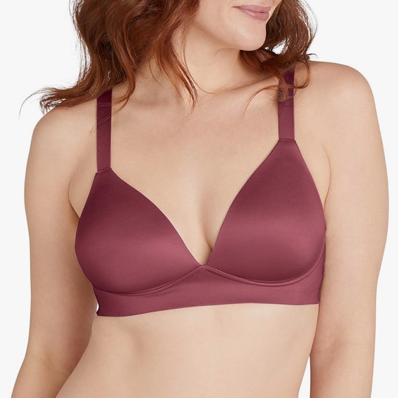 Bali DF3460 Comfort Revolution Soft Touch Perfect WireFree Bra Berry Red Size  S - Picture 1 of 11